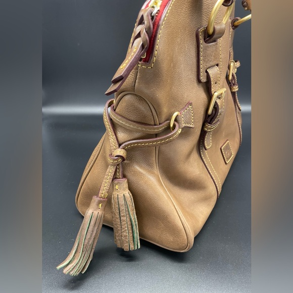 Dooney & Bourke Florentine Double Strap Tassel Large Shoulder Bag, Brown - Picture 16 of 16